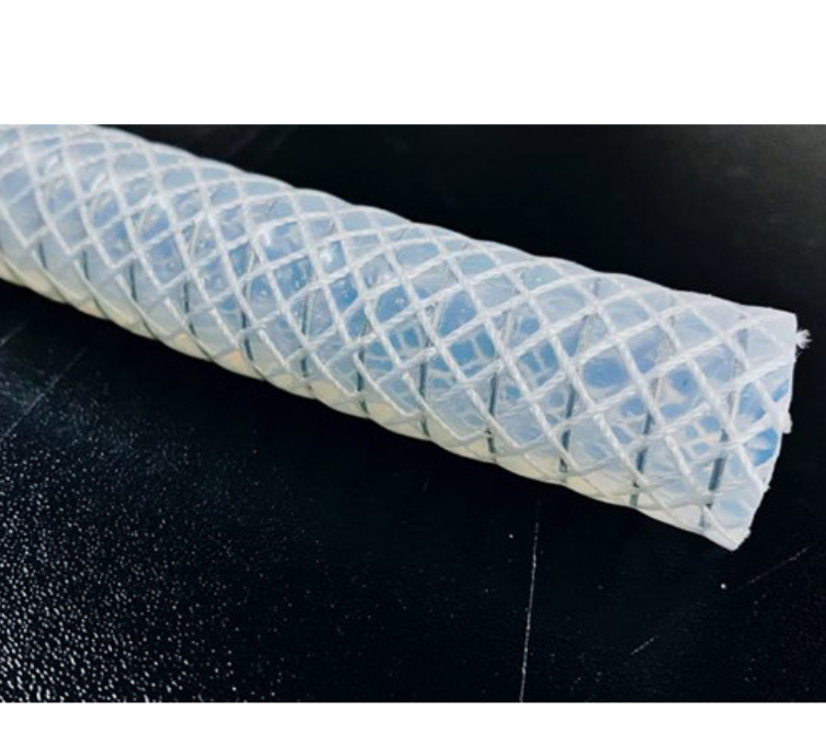 Silicone Platinum Cured Hose With Polyester Braiding & SS316L Coil